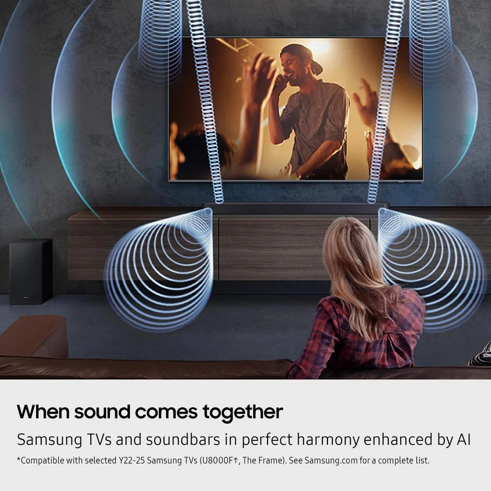 Samsung HW-Q600F 3.1.2ch Q-Series Soundbar with Wireless Subwoofer in Titan Black 2025