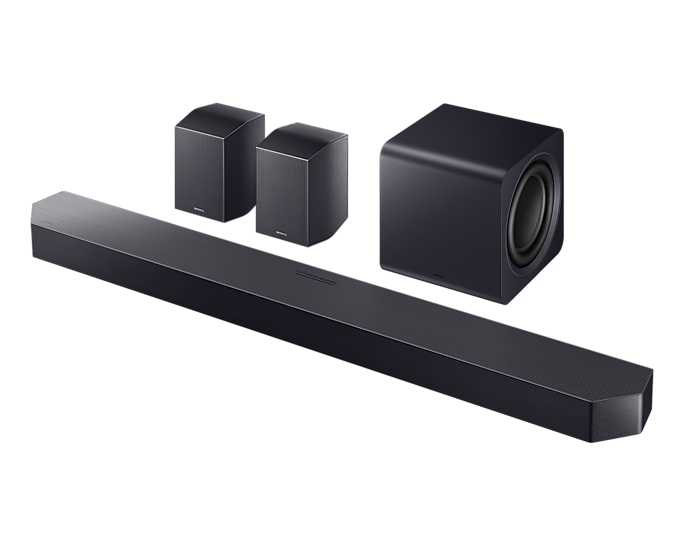 Samsung HW-Q990F 11.1.4ch Q-Series Soundbar with Wireless Subwoofer and Rear Speakers in Titan Black 2025