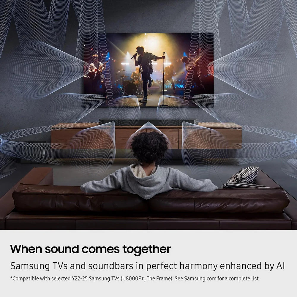 Samsung HW-Q990F 11.1.4ch Q-Series Soundbar with Wireless Subwoofer and Rear Speakers in Titan Black 2025