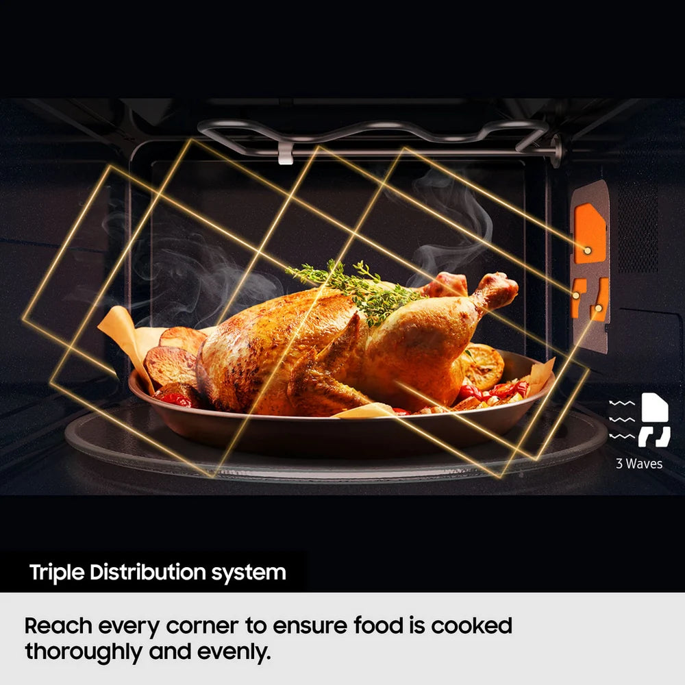 Samsung MS32DG4504ATE3 32L Solo Microwave with Triple Distribution System Stainless Steel