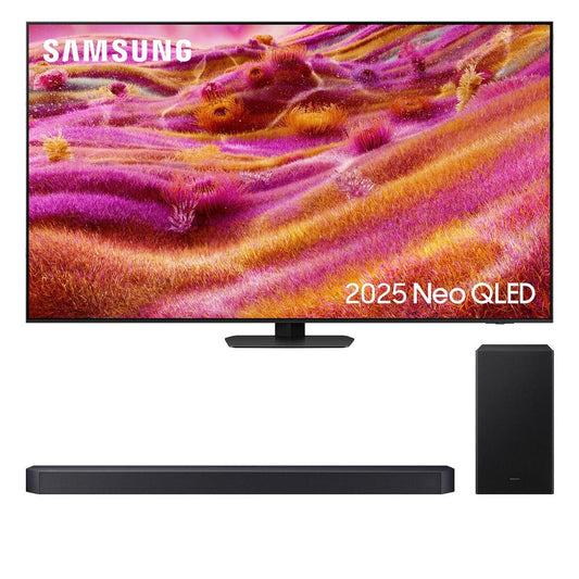 Samsung QE55QN90FATXXU 55 Inch Neo QLED QN90F 4K UHD HDR Smart AI TV with HW-Q600F 3.1.2ch Q-Series Soundbar Bundle