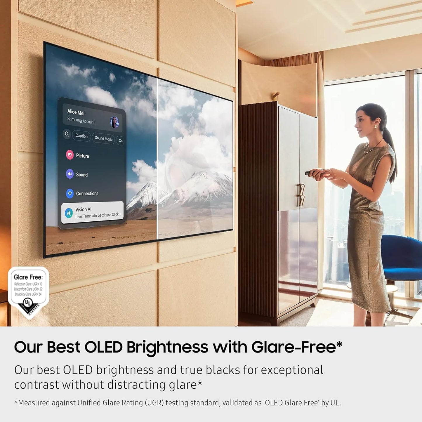 Samsung QE65S95FATXXU 65 Inch OLED S95F 4K UHD HDR Smart AI TV with HW-QS700F 3.1.2ch Q-Series Soundbar Bundle