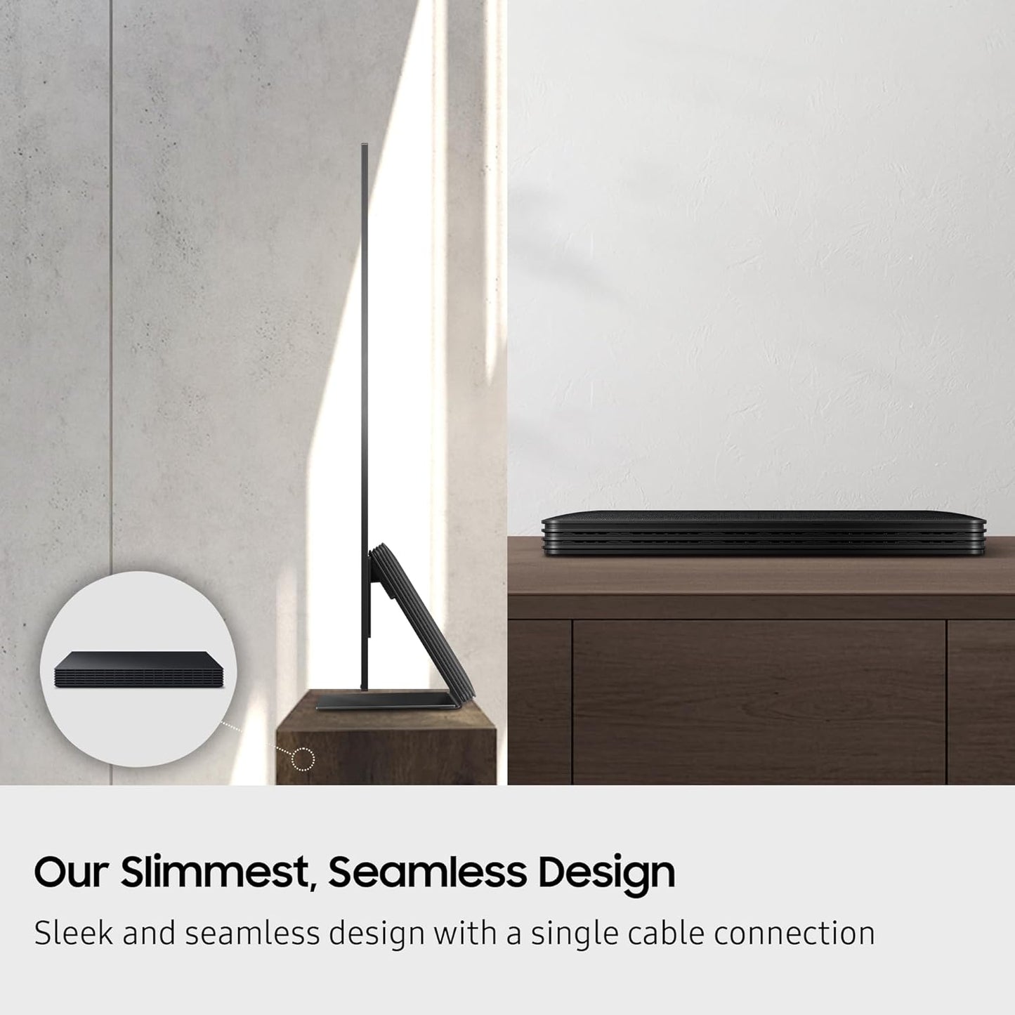 Samsung QE65S95FATXXU 65 Inch OLED S95F 4K UHD HDR Smart AI TV with HW-QS700F 3.1.2ch Q-Series Soundbar Bundle