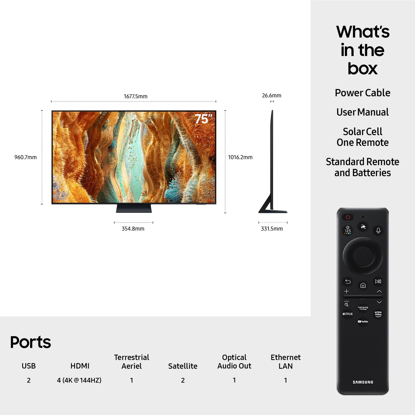 Samsung QE85QN73FATXXU 85 Inch QN73F 4K Neo QLED Ultra HD HDR Smart TV 2025
