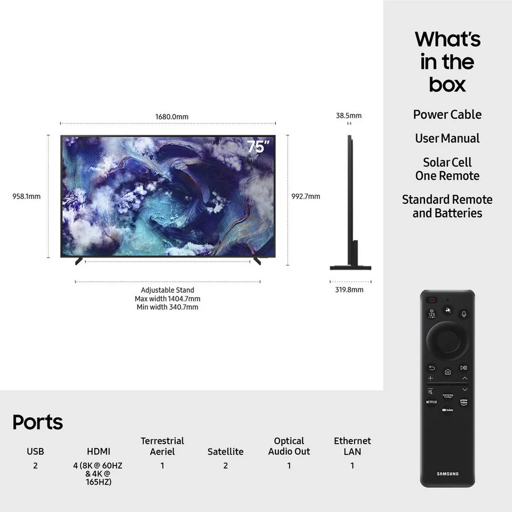 Samsung QE85QN900FTXXU 85 Inch QN900F 8K Neo QLED Ultra HD HDR Smart TV 2025