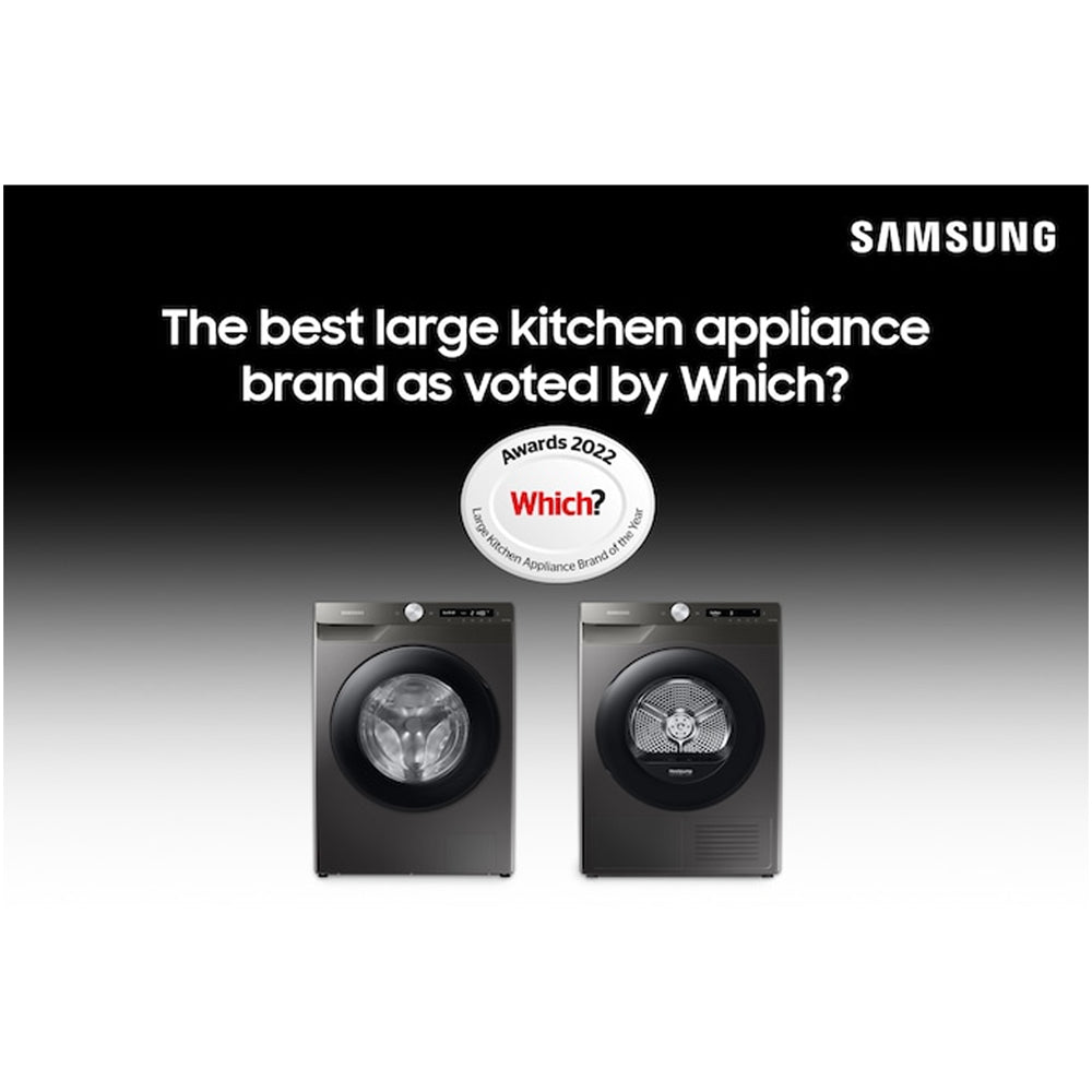 Samsung Series 8 DV90BB9445GBS1 with Optimal Dry 9kg Heat Pump Tumble Dryer Black