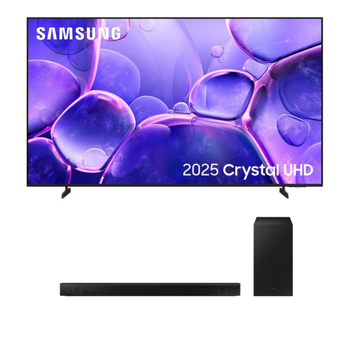 Samsung UE65U8020FKXXU 65 Inch Crystal UHD 4K Smart TV and HW-B530XU 2.1 Ch Wireless Soundbar with Subwoofer Bundle