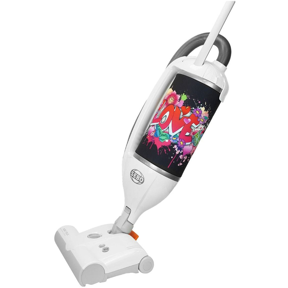 Sebo 90812GBG Felix Graffiti Bagged Upright Vacuum Cleaner White
