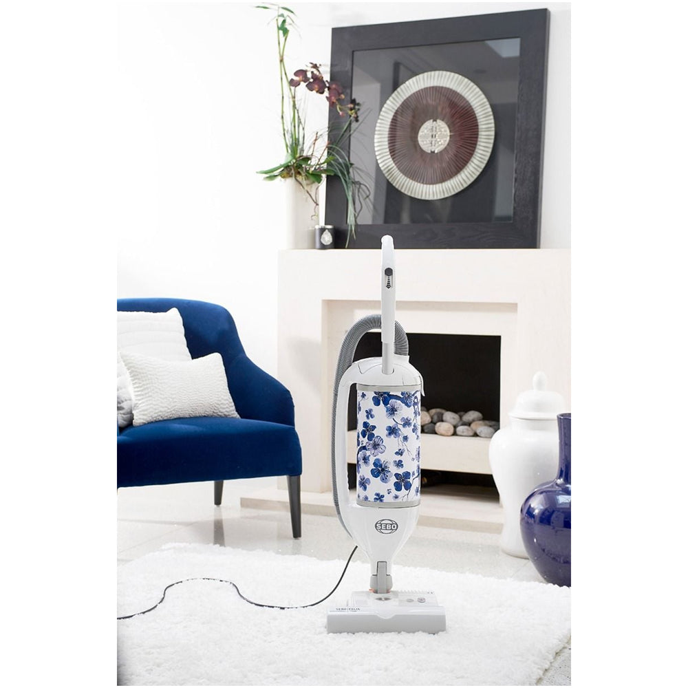 Sebo 90812GBWO Felix White Oriental Bagged Upright Vacuum Cleaner