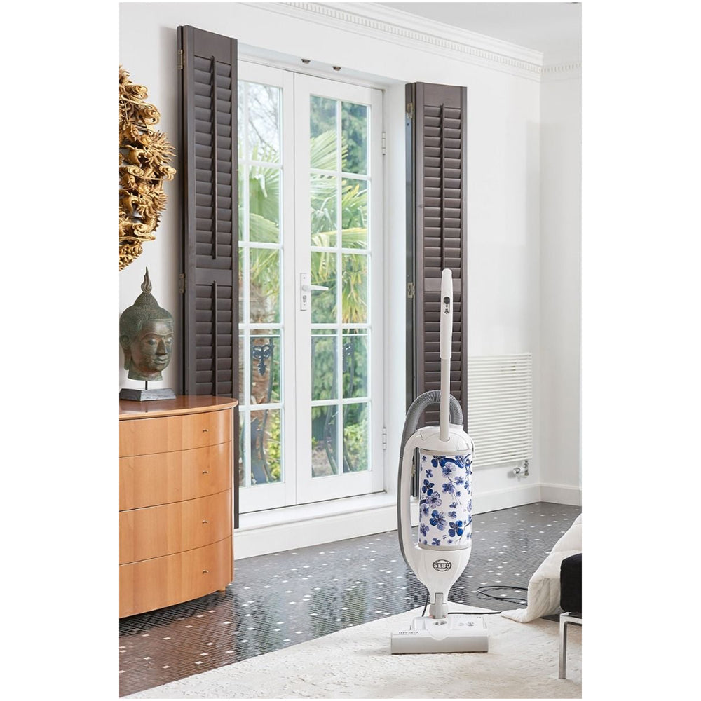 Sebo 90812GBWO Felix White Oriental Bagged Upright Vacuum Cleaner