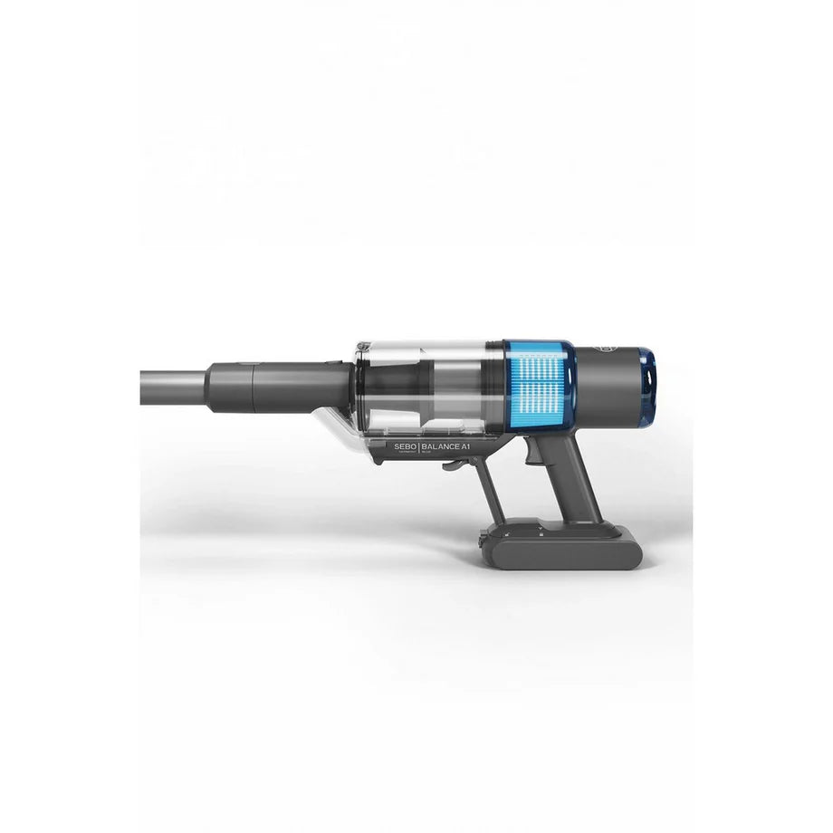 Sebo 95001GB Balance A1 Cordless Stick Vacuum Cleaner with up to 48 Minutes Run Time - Basalt Grey and Blue