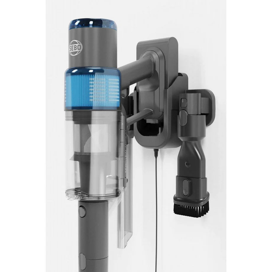 Sebo 95001GB Balance A1 Cordless Stick Vacuum Cleaner with up to 48 Minutes Run Time - Basalt Grey and Blue