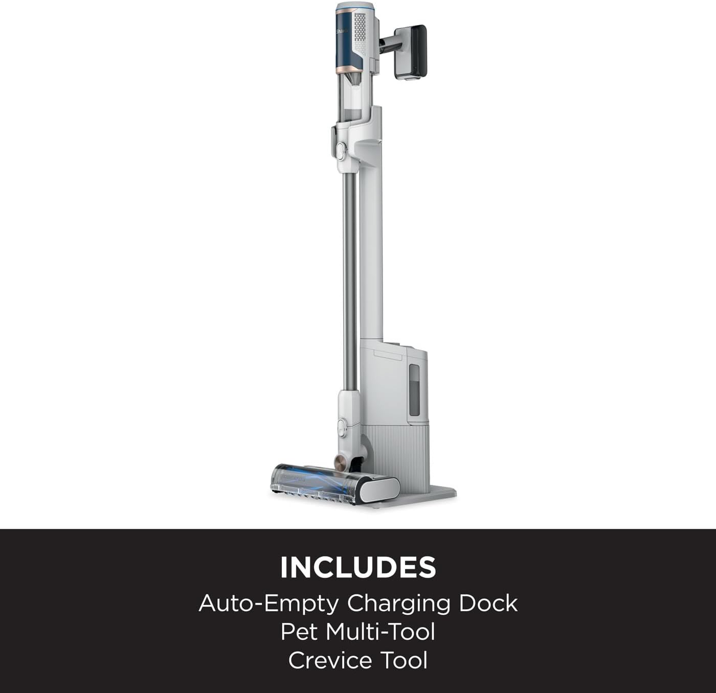 Shark BU3521UK Cordless Stick Vacuum Cleaner with Auto-Empty System White CLEARANCE