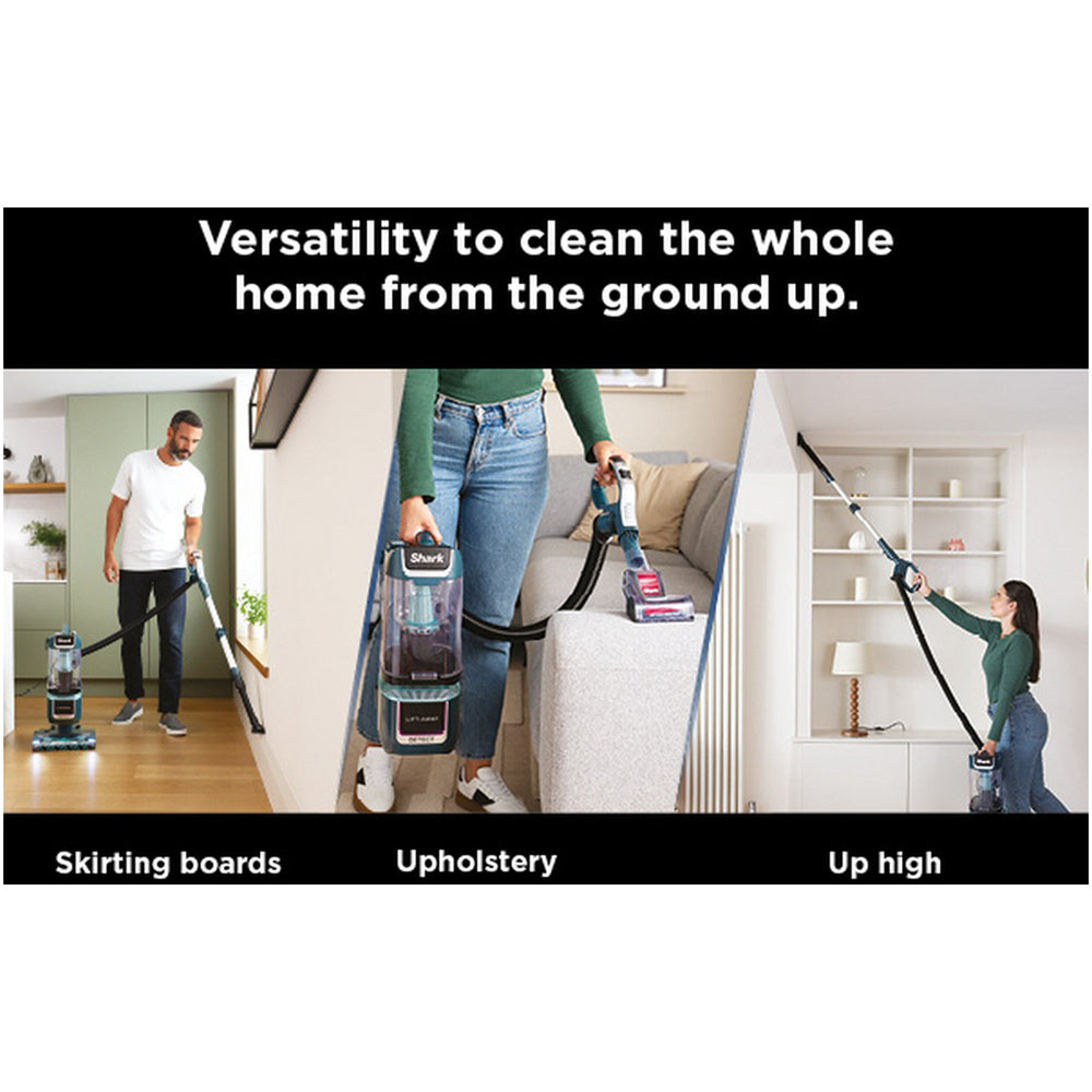 Shark Detect XL Pet Pro Corded Upright Vacuum Cleaner with Anti Hair Wrap Plus LA791UKT - Adriatic Teal Silver