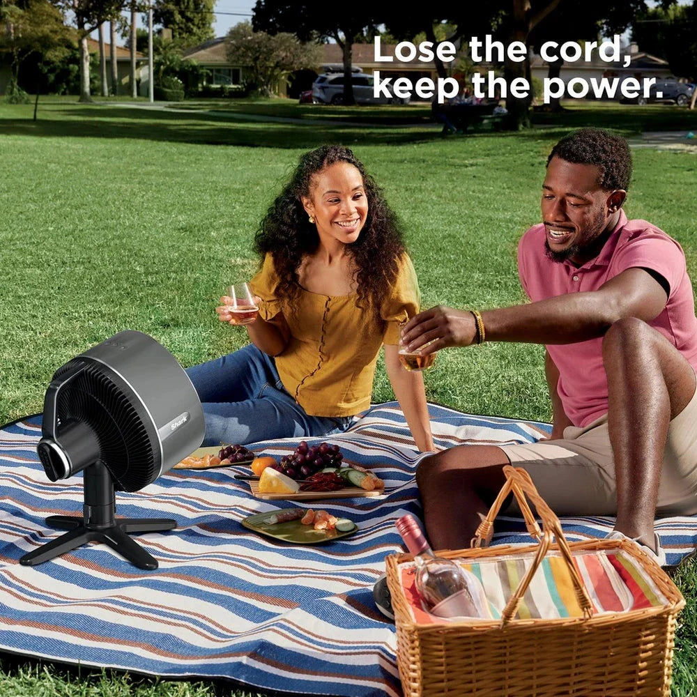 Shark FA150UK FlexBreeze TableMate Indoor to Outdoor High Velocity Tabletop Fan - Winter Fog