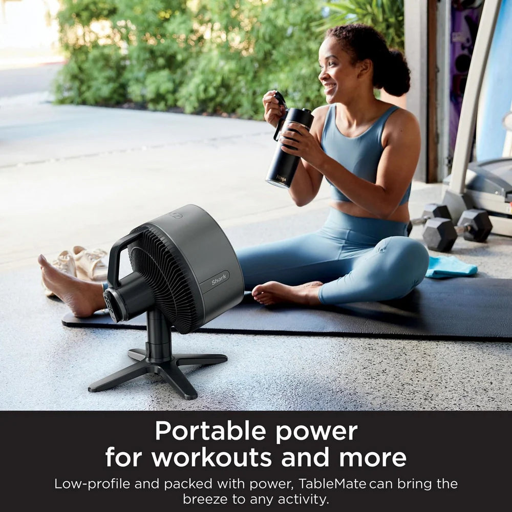 Shark FA150UK FlexBreeze TableMate Indoor to Outdoor High Velocity Tabletop Fan - Winter Fog