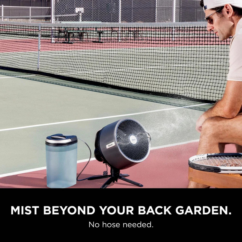 Shark FA300UK FlexBreeze Pro Mist Indoor and Outdoor Fan and Outdoor Misting System - Charcoal Grey