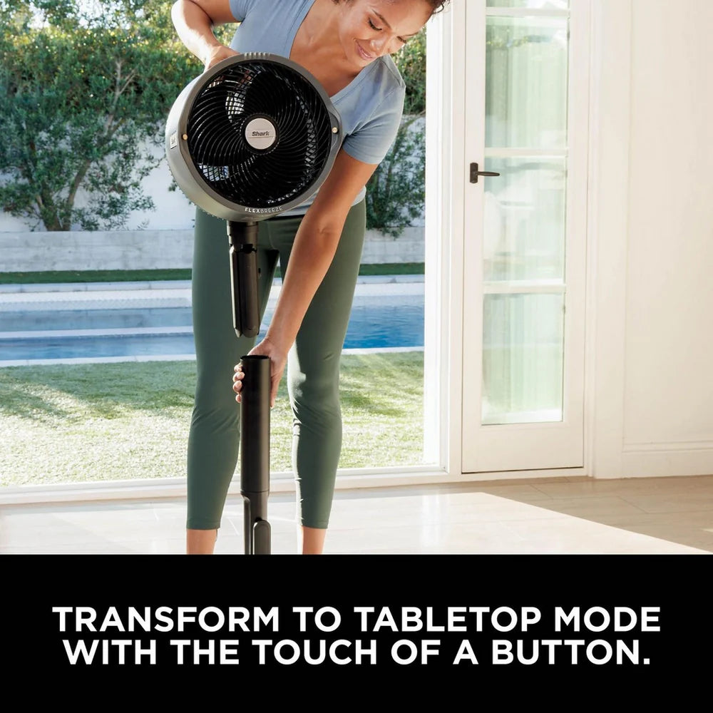 Shark FA300UK FlexBreeze Pro Mist Indoor and Outdoor Fan and Outdoor Misting System - Charcoal Grey