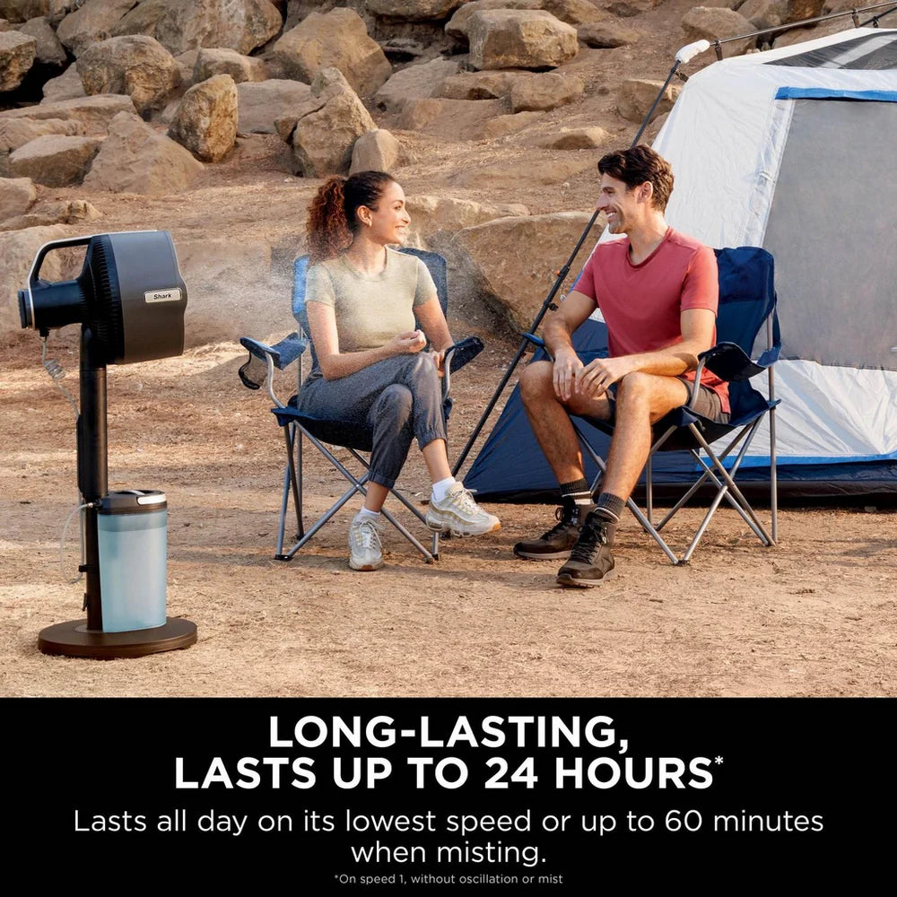 Shark FA300UK FlexBreeze Pro Mist Indoor and Outdoor Fan and Outdoor Misting System - Charcoal Grey