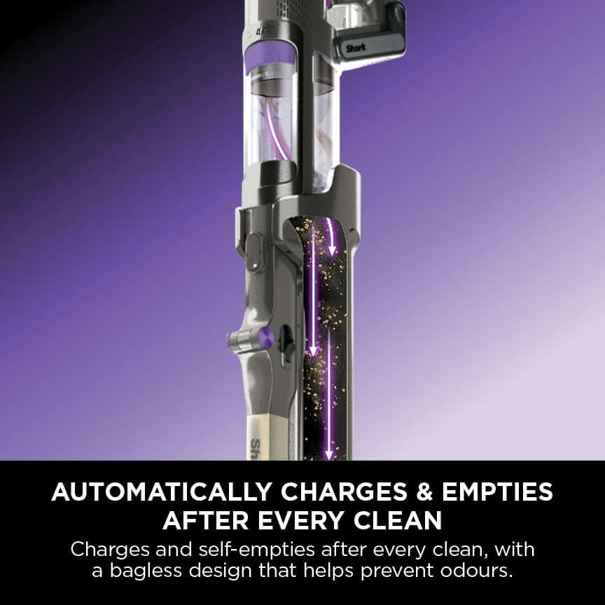 Shark IP3251UKT PowerDetect Clean and Empty Cordless Pet Vacuum Cleaner up to 70 Minutes Run Time Java Grey - Clearance
