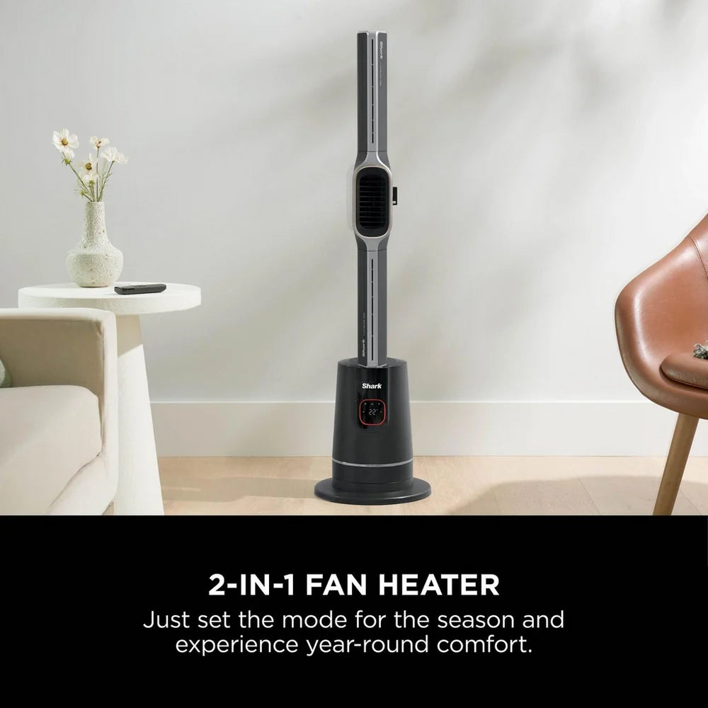 Shark TurboBlade Cool + Heat TH200UK Fan & Heater - Charcoal