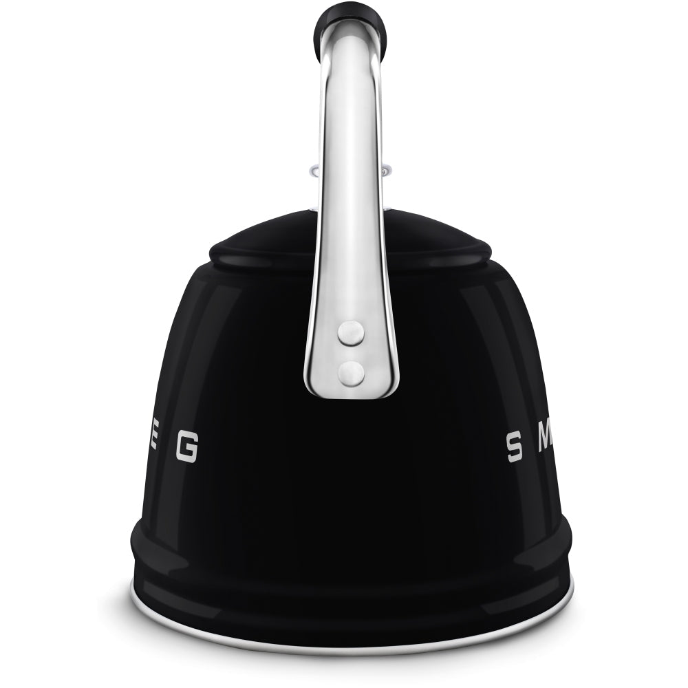 Smeg WKF01BL Retro 50s Style Whistling Hob Kettle Black