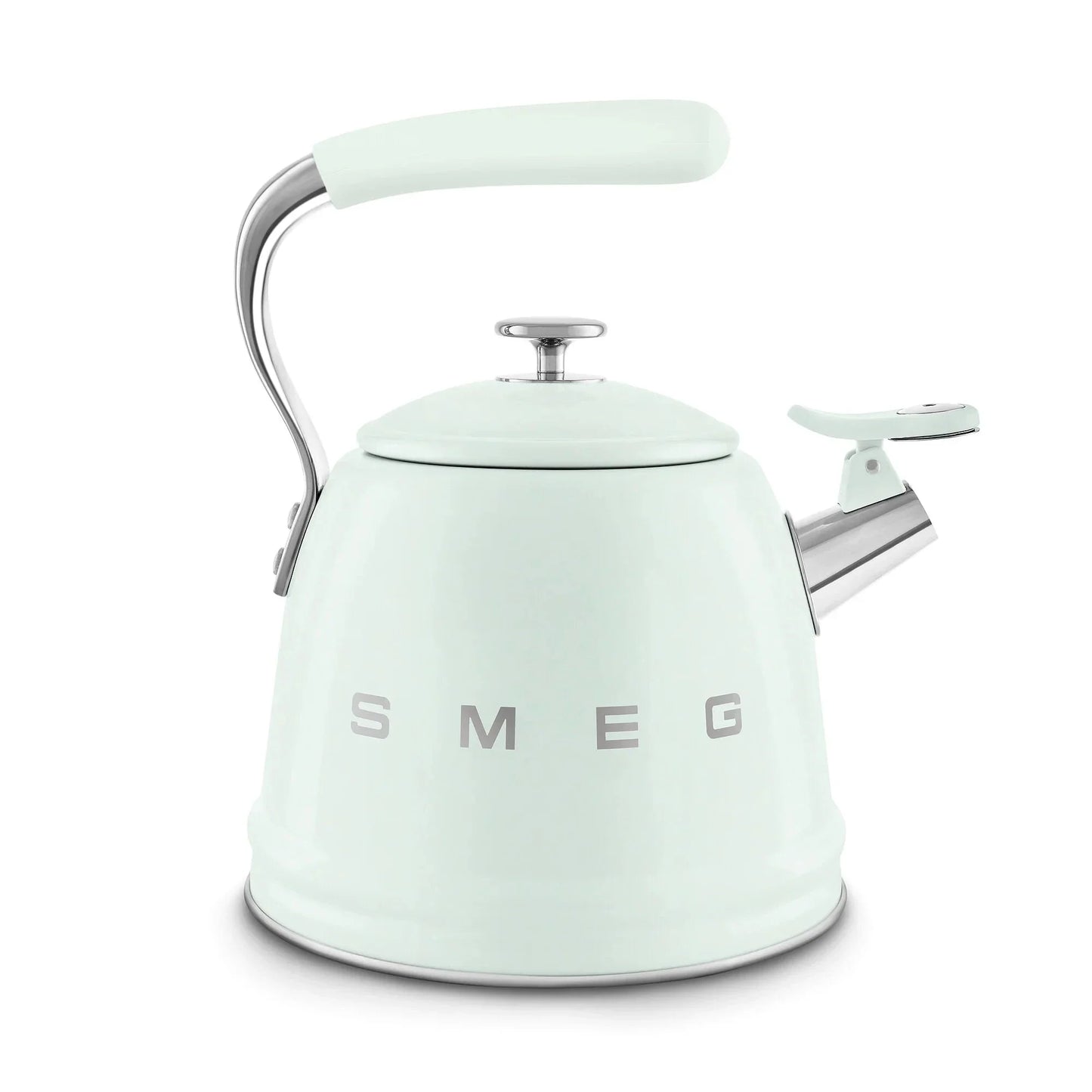 Smeg WKF01PG Retro 50s Style Whistling Hob Kettle Pastel Green
