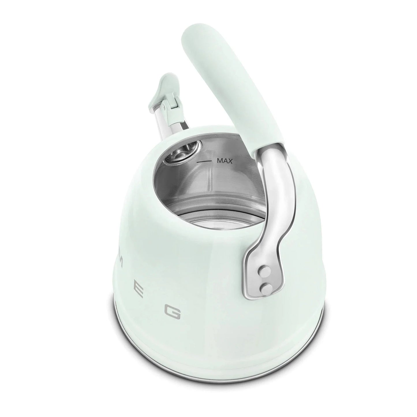 Smeg WKF01PG Retro 50s Style Whistling Hob Kettle Pastel Green