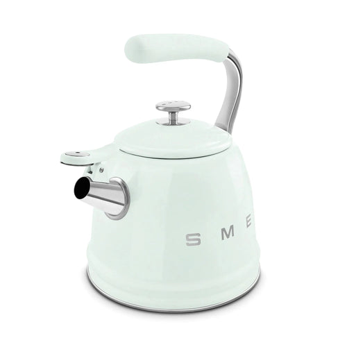 Smeg WKF01PG Retro 50s Style Whistling Hob Kettle Pastel Green