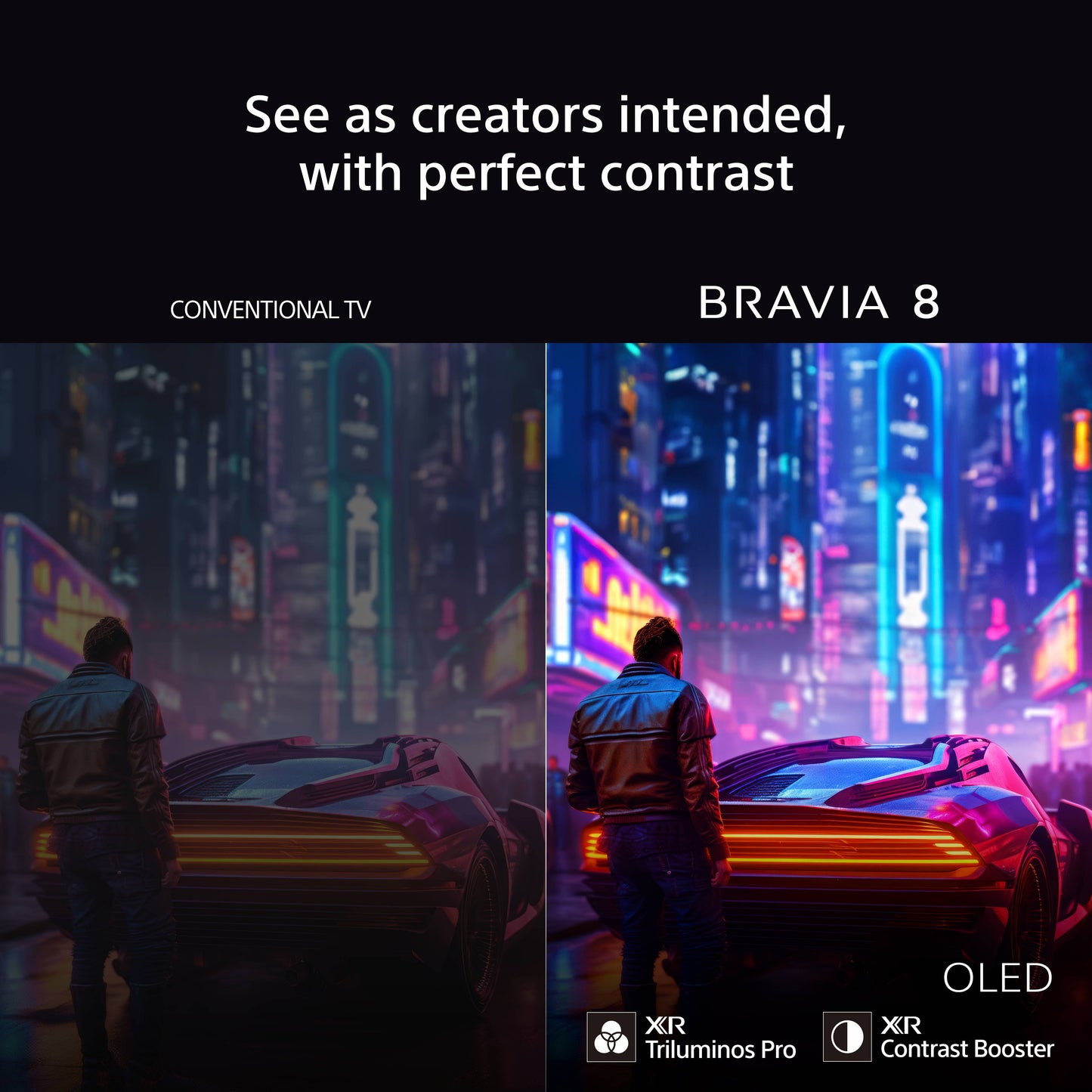 Sony K77XR80PU 77 Inch BRAVIA 8 4K UHD HDR OLED Smart TV with BRAVIA Theatre Bar 8 HTA8000 Soundbar Bundle