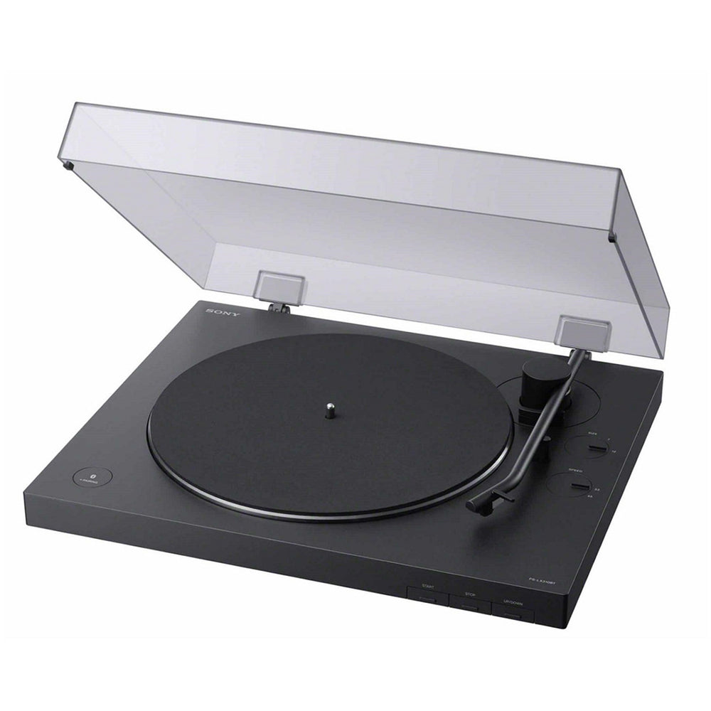 Sony PS-LX310BT Bluetooth Turntable and Ruark MR1 MK3 Active Bluetooth Speakers with Built-in MM Phono Preamp Black