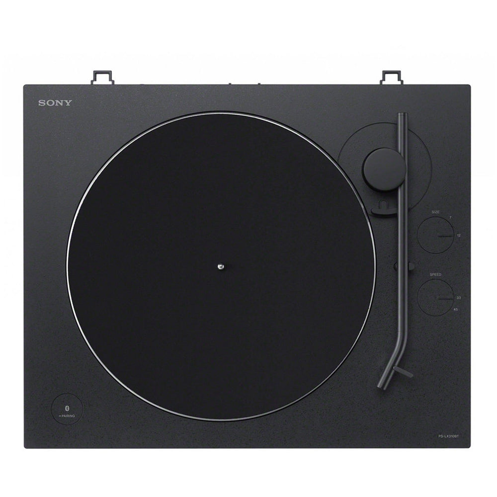 Sony PS-LX310BT Bluetooth Turntable and Ruark MR1 MK3 Active Bluetooth Speakers with Built-in MM Phono Preamp Black
