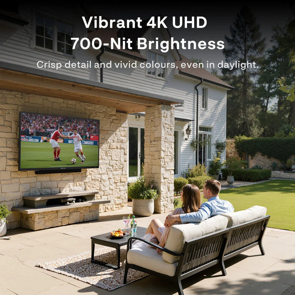 Sylvox OT50B1K4GC 50 Inch 4K Ultra HD LED Partial Sun Outdoor Smart TV