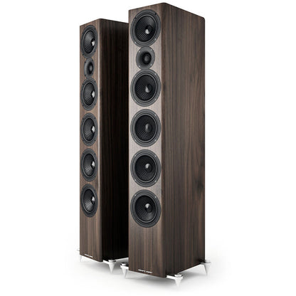 Acoustic Energy AE520 Floorstanding Speakers Pair Walnut Wood Veneer