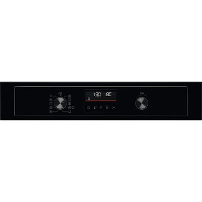 AEG 3000 Series BEX535A61B Air Fry Electric Single Built in Oven with Retractable Dials in Black