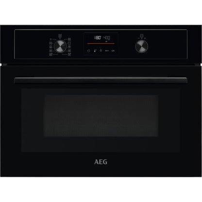 AEG 3000 Series KMX365060B Combi Quick Compact Built In Electric Oven with Microwave Black