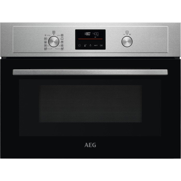 AEG 3000 Series KMX365060M Combi Quick Built In Compact Electric Oven with Microwave in Stainless Steel