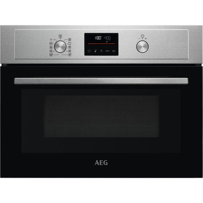 AEG 3000 Series KMX365060M Combi Quick Built In Compact Electric Oven with Microwave in Stainless Steel