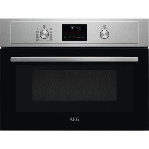AEG 3000 Series KMX365060M Combi Quick Built In Compact Electric Oven with Microwave in Stainless Steel
