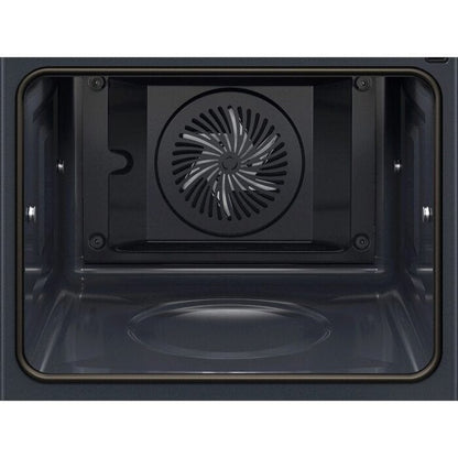 AEG 5000 Series GA5PB501AB Surround Cook with Steam Bake Electric Single Built In Oven with Retractable Dials Black