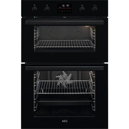 AEG 6000 Series DCB535060B Surround Cook Electric Built In Double Oven Black