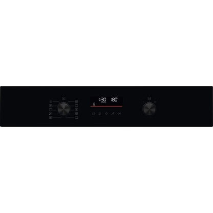 AEG 6000 Series OS6AB50AK Sense Cook Electric Built In Single Oven with Retractable Dials Black