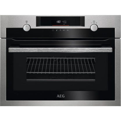 AEG 8000 Series KME565060M Combi Quick Compact Built In Microwave Combination Oven in Stainless Steel