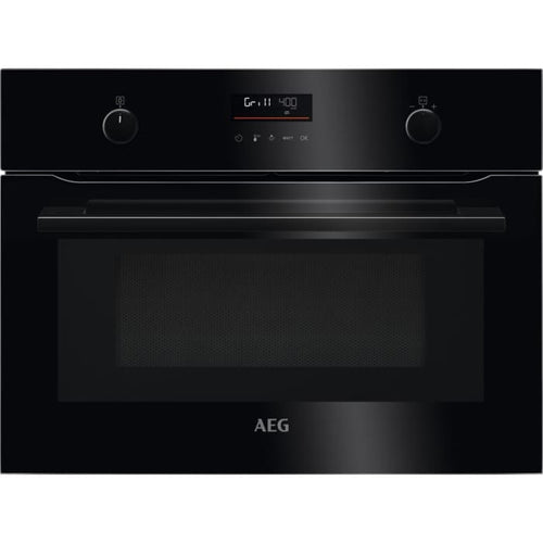AEG 8000 Series KMK565060B Combi Quick Combination Built-In Microwave Oven in Black