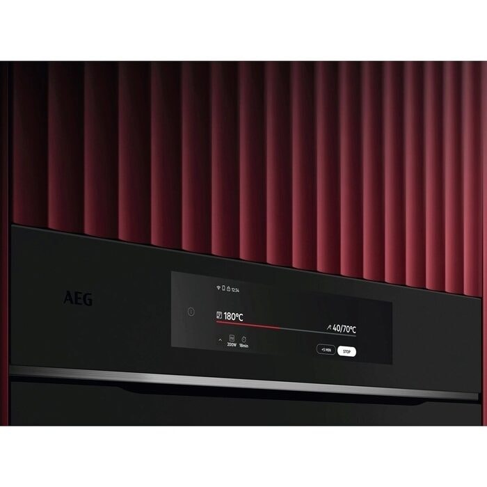 AEG 9000 Series TK9NK821T Compact Built in Microwave Combination Oven Black