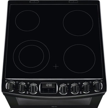 AEG CCB6741ACB Steam Bake 60cm Freestanding Electric Cooker with Ceramic Hob in Black