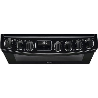 AEG CCB6741ACB Steam Bake 60cm Freestanding Electric Cooker with Ceramic Hob in Black