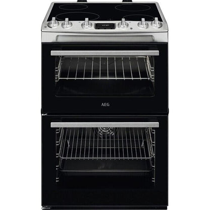 AEG CCX6540ACM 5000 Surround Cook 60cm Freestanding Electric Cooker with Ceramic Hob in Stainless Steel