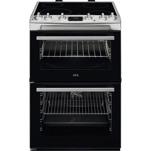 AEG CCX6540ACM 5000 Surround Cook 60cm Freestanding Electric Cooker with Ceramic Hob in Stainless Steel