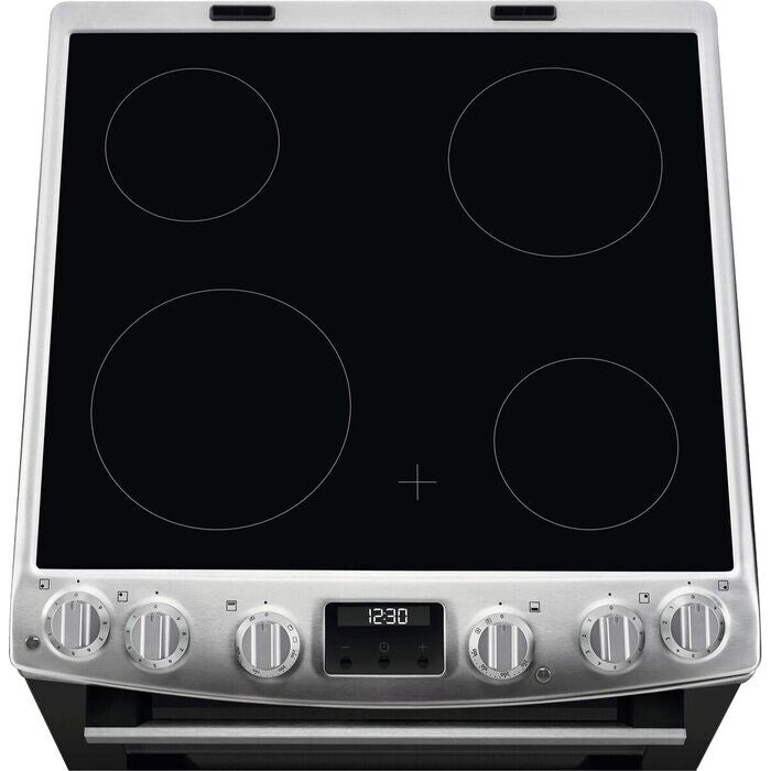 AEG CCX6540ACM 5000 Surround Cook 60cm Freestanding Electric Cooker with Ceramic Hob in Stainless Steel
